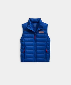 Vineyard Vines Boys' Boys Nor'easter Puffer Vest-Cobalt-New & Tags-Retail $188 - Picture 1 of 3