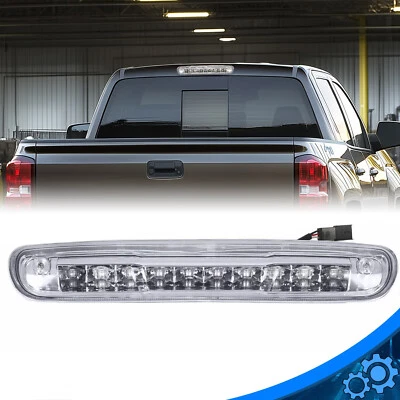 Third 3RD LED Brake Light Lamp Chrome Clear For 07-14 Chevy Silverado/GMC Sierra - Image 1 of 4