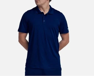 NEW MENS REEBOK WORK NAVY BLUE POLO SHORT SLEEVE PERFORMANCE SHIRT SIZE M - Bild 1 von 1