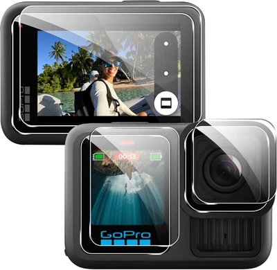 Panzerfolie 6 Stück für GoPro Hero 13 Black 9H Härte Bläschenfrei