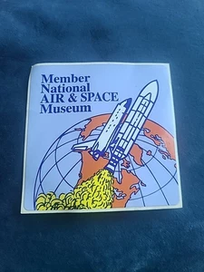 Vintage 80s 90s member national air & space museum sticker UNUSED. b10 - Picture 1 of 7