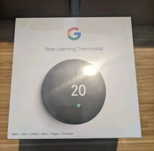 BRAND NEW & SEALED Google Nest Learning 3rd Gen Thermostat - BLACK  - Picture 1 of 2
