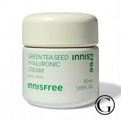 innisfree зеленый чай семена гиалуроновой кислоты увлажняющий крем новый 1,69 унций 50 мл новый без коробки - Изображение 1 из 4