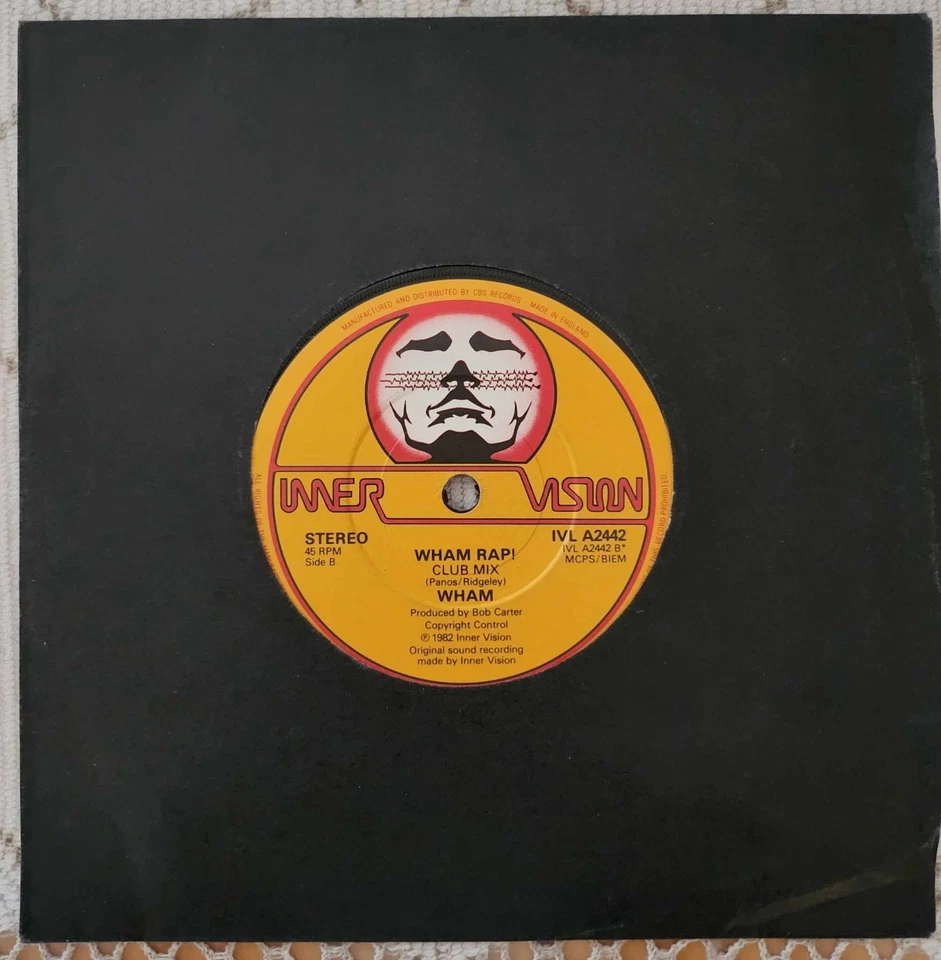 Wham Rap! Club Mix - РЕДКАЯ коллекционная - опечатка имя Джорджа Майкла! - Изображение 1 из 1
