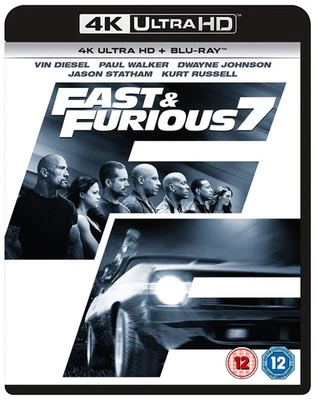 Fast & Furious 7 (4K UHD Blu-ray) Tony Jaa Tyrese Gibson Luke Evans Ronda Rousey - Image 1 of 2