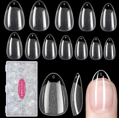 Swetidy 600 Pieces Short Almond Fake Nails, Brand New In Package! - Image 1 of 4