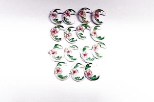 Perline Cloisonne CRESENT MOON da 15 ct - come nuove $3 per vedi dettagli spedizione gratuita - Foto 1 di 3