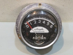 Vintage Airguide Marine Tachometer 6000 RPM for Models 653 & 654 - Bild 1 von 2