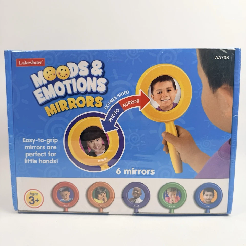 Набор зеркал Lakeshore Moods & Emotions AA708 — новые запечатанные — инструмент для обучения SEL - Изображение 1 из 4