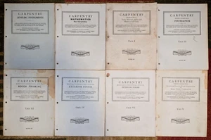 8 United Brotherhood Carpenters & Joiners Carpentry 1950 Instructional Manuals - Picture 1 of 19