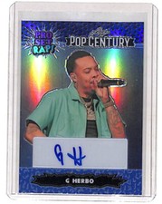 2023 Leaf Pop Century G Herbo Pro Set Raps 24/25 Blue Auto Autograph Card