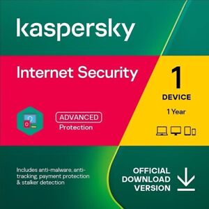 Kaspersky Internet Security  1 Year, 1PC GLOBAL 2023