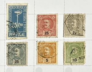Portugal 1910 King Manuel Used Stamps Definitives #PG522 - Picture 1 of 1