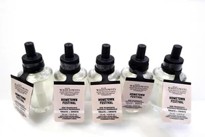 5 Bath & Body Works HOMETOWN FESTIVAL Wallflower Fragrance Refills - Picture 1 of 2