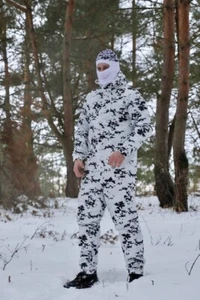 Ukrainian Army Winter Camouflage suit Jacket&Pants snow camo - Picture 1 of 5