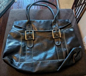 Nine West- Brown Leather Shoulder Bag - Picture 1 of 3