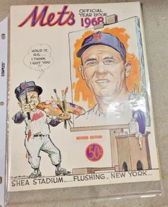 1968 Mets Yearbook Excellent in plastic cover since 1968 - Picture 1 of 1