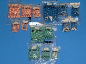 Swarovski 5810 perle 3mm, 4mm, 6mm, 10mm, 12mm varietà lotto di 15 confezioni NOS - Foto 1 di 9