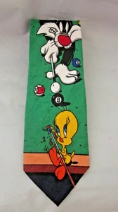 Corbata de hombre Looney Toons Mania Sylvester, Tweety. 100% seda - Imagen 1 de 4