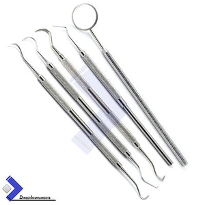 Scaler falce dentale igiene tartaro rimozione calcolo sonde periodontali CE - Foto 1 di 8