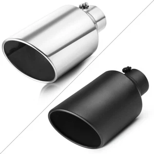 Inlet 4" Outlet 8" - 15" Long Stainless Steel Rolled Edge Exhaust Tip Diesel - Picture 1 of 20