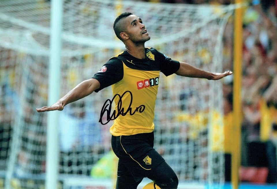 Lewis McGUGAN SIGNED WATFORD Football 12x8 Photo + Dealer COA - Image 1 of 1