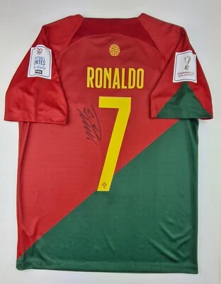 Cristiano Ronaldo CR7 Portugal Hand Signed by CR7 w/COA Free shipping worldwide - Image 1 of 4
