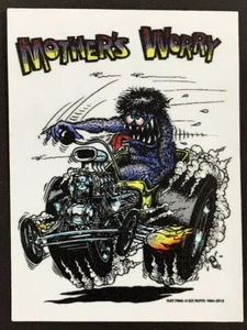 Mother's Worry STICKER Decal Big Daddy Ed Roth Rat Fink Official - Picture 1 of 1