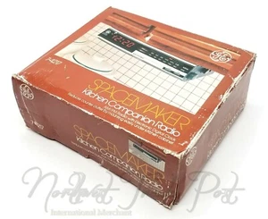 NIB GE Spacemaker Kitchen Companion AM/FM Clock Radio Model 7-4217A Hong Kong - Picture 1 of 12