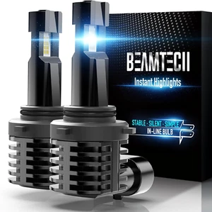 9006 Bulbs, Fanless in Line HB4 Fog Light Bulb 6500K Xenon White Fog Light of 2 - Picture 1 of 8