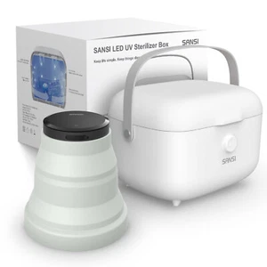 SANSI Ultraviolet light Sanitizer Box Portable Timer For Electronics Home Baby - Picture 1 of 27