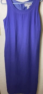 Vestido para mujer Jessica Howard púrpura maxi sin mangas bordado talla 8 SIN CHAQUETA - Imagen 1 de 16