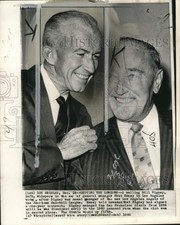 1960 Press Photo California Angels manager Bill Rigney and GM Fred Haney