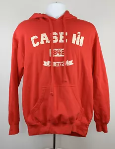 Case IH 1842 AG Dept Hombres Sudadera con Capucha Mediana Roja Cosechadora Internacional Algodón Poliéster - Imagen 1 de 4