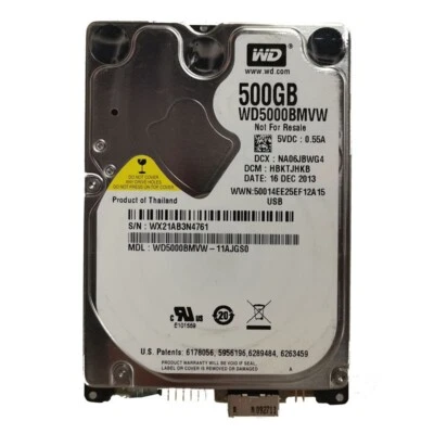 Western Digital 500GB WD5000BMVW-11AJGS0 USB 3.0 Portable External Hard Drive - Image 1 of 3