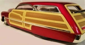Classic Woody Chopped Custom Hot Rod Wagon1 18Dream Built Metal Concept Race Car - Picture 1 of 12
