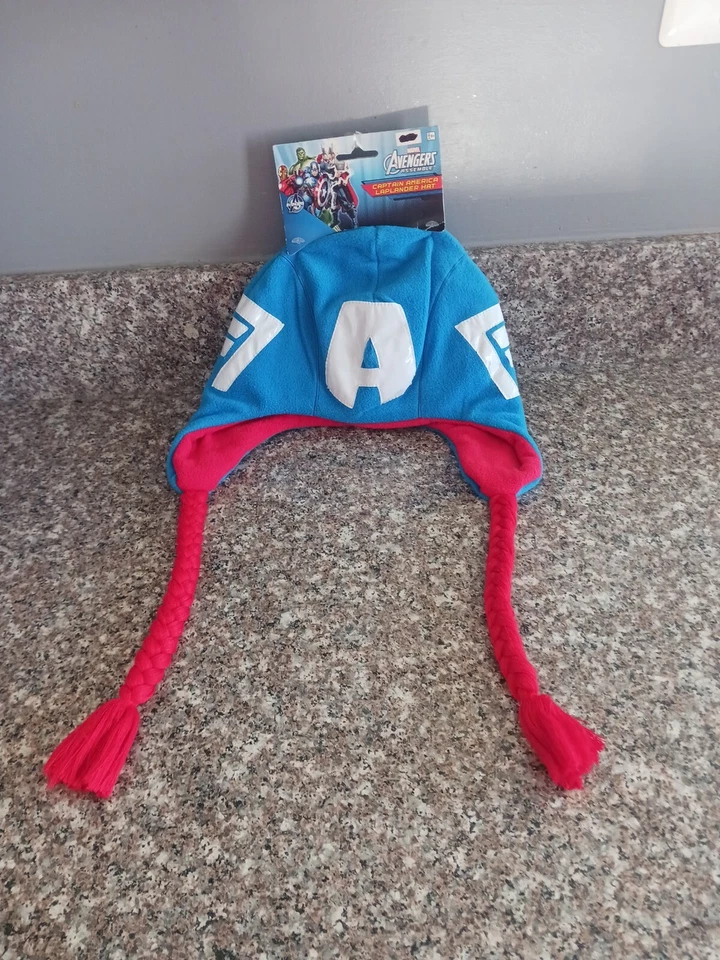 Marvel Captain America Laplander Hat Halloween Costume for Ages 8 and up