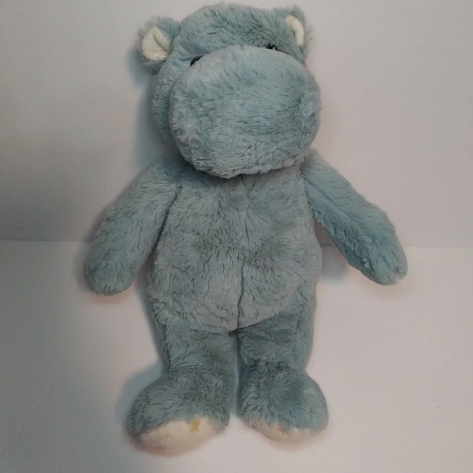 Peluche Cloud B azul soñador Hugginz hipopótamo 14 pulgadas peluche estrellas amarillas  Foto 1 de 4