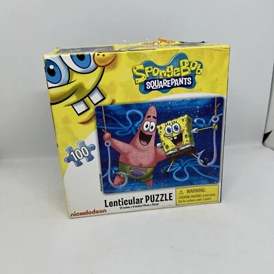 Puzzle Lenticular Bob Esponja Nickelodeon 100 Piezas Efecto 3D Foto 1 de 4