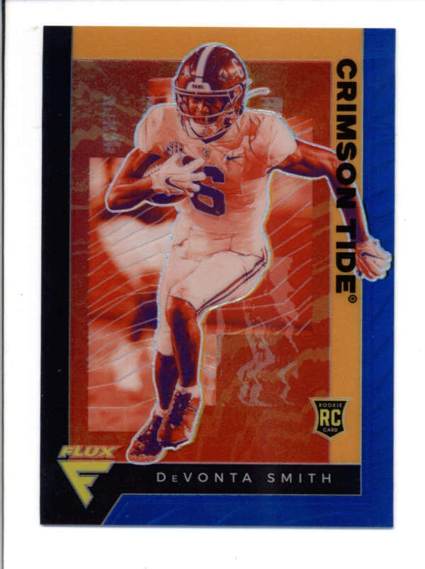 DEVONTA SMITH 2021 FLUX DRAFT PICKS #237 BLUE PRIZM ROOKIE RC #03/99 BC4261 - Image 1 of 1