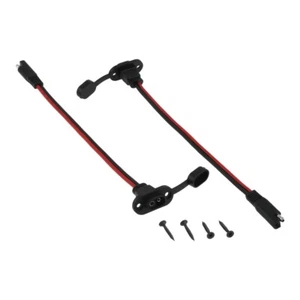 12AWG SAE Quick Connect Solar Panel Flush Mount Connector Plug For Motorcycle - Picture 1 of 7