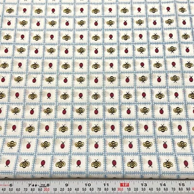 Vintage Joan Kessler for Concord Secrets of the Garden Cotton HALF YARD Remnant - Image 1 of 2