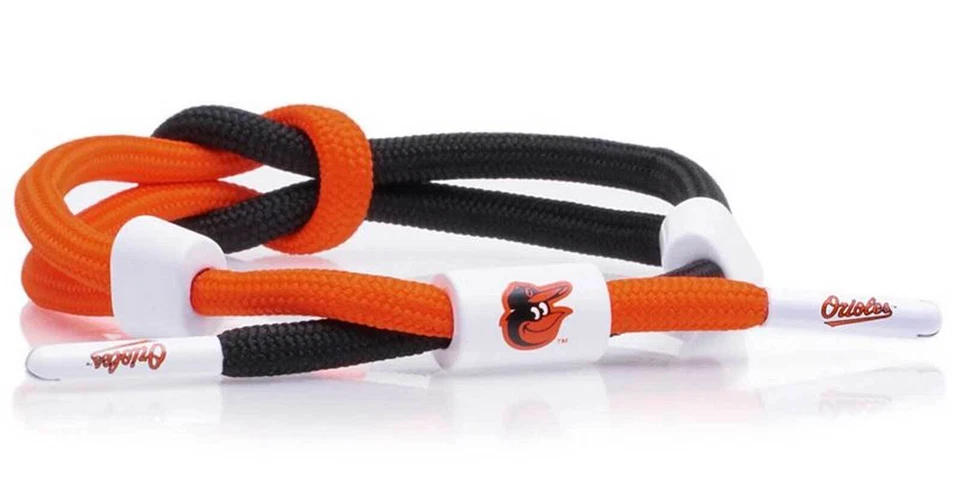 Brazalete anudado Rastaclat de béisbol Baltimore Orioles Outfield - naranja y negro Foto 1 de 1