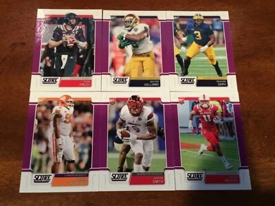 2019 SCORE YOU PICK PURPLE PARALLELS SP NEWTON FITZGERALD GOFF GURLEY RC'S - Image 1 of 4