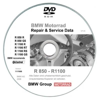 Bmw R850 - R1100 (1996-2001) manuale officina - repair manual su cd - Immagine 1 di 4