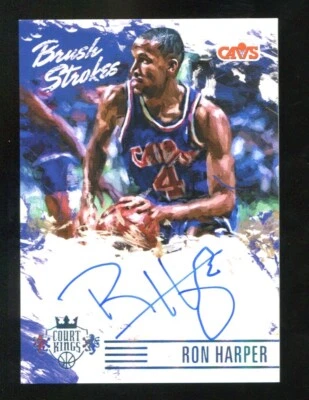 Ron Harper 2015-16 Panini Court Kings Brush Strokes Sapphire Auto 11/25 - Image 1 of 2