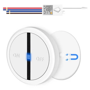 Kit de interruptor de luces inalámbricas 10A 1000W mini control remoto para ventiladores de luces de techo - Imagen 1 de 12