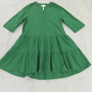 Apiece Apart Dress Womens Medium Green Maurino Drop Waist - Picture 1 of 14