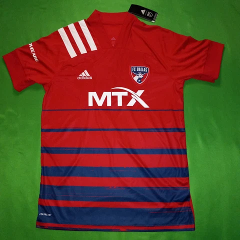 NWT New FC Dallas Soccer Jersey MTX MLS Adidas (Adult Medium) Cover