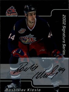 2001-02 BAP Signature Series Autographs #8 Rostislav Klesla